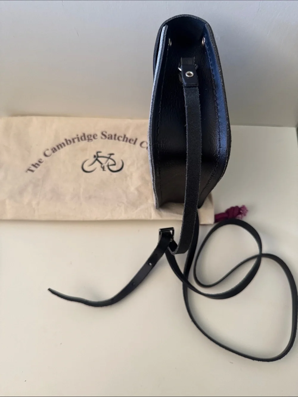 The Cambridge Satchel Company Black and White Mini Satchel